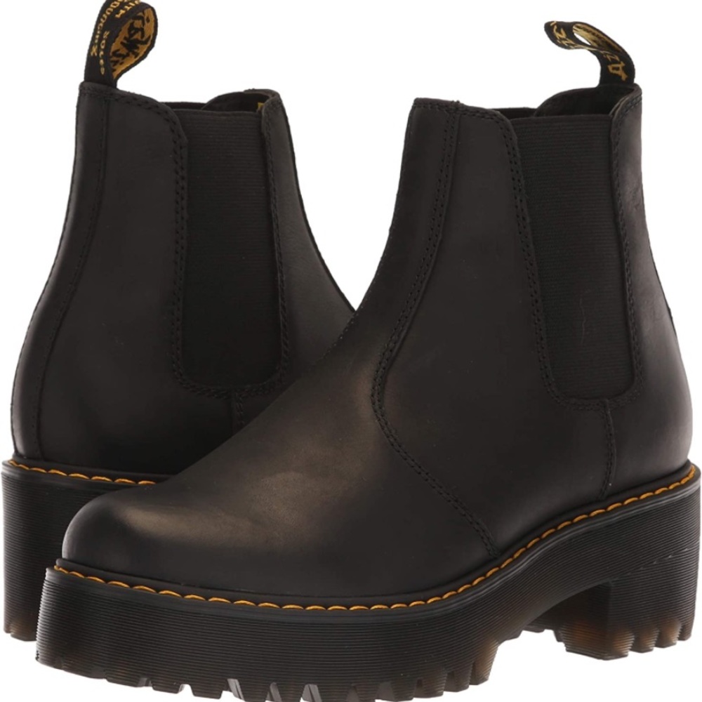 Dr. Martens Rometty Wyoming Leather Platform Chelsea Boots